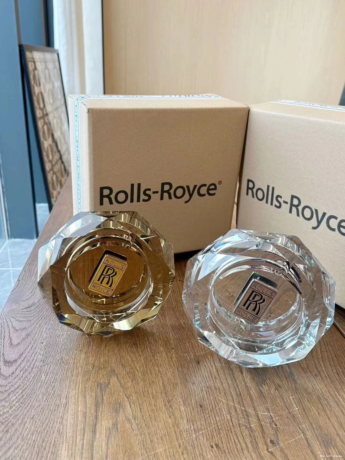 ASHTRAY ROUND ROYCE ROLLS 0825